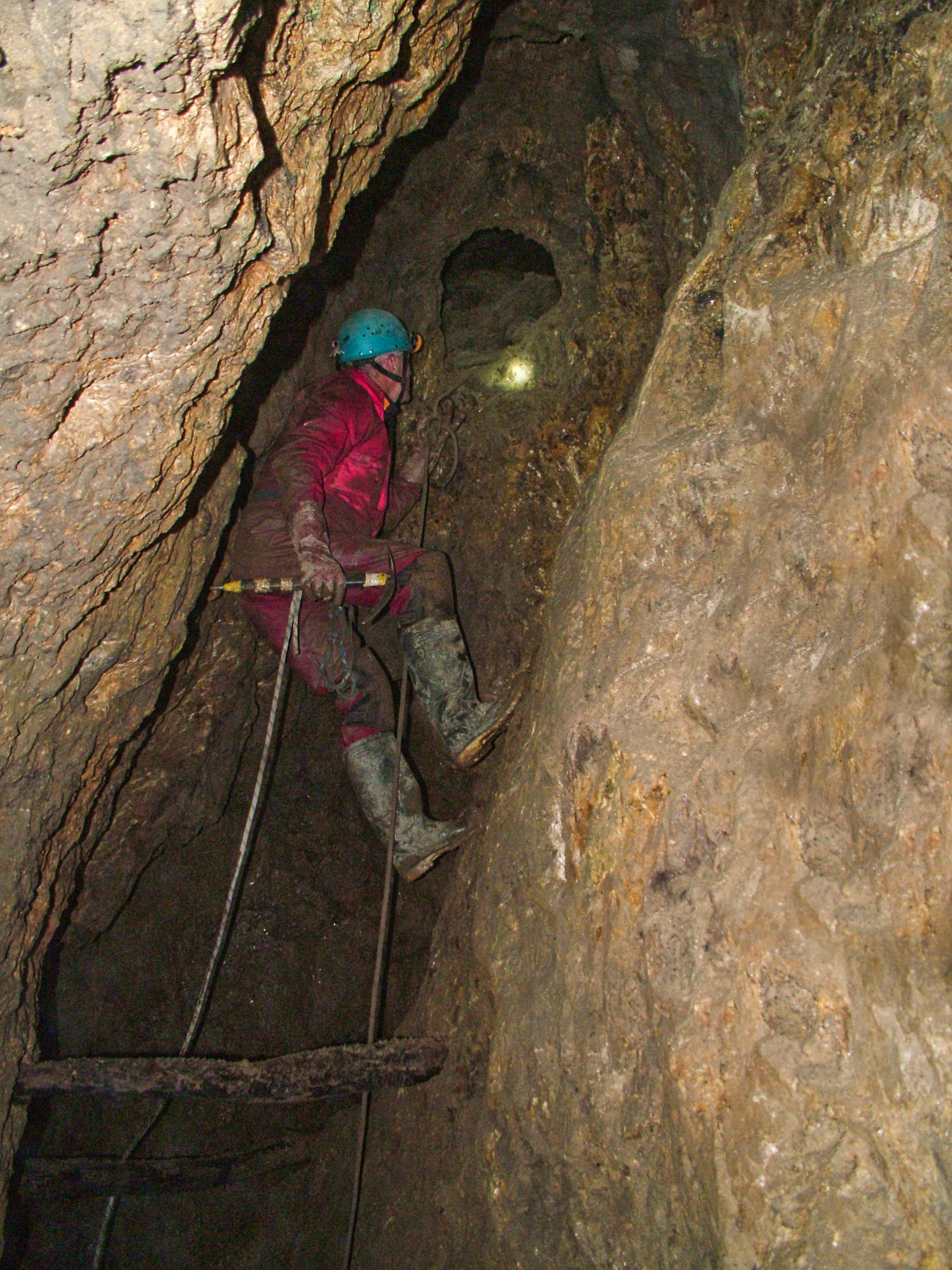 Dave Wrennall inspecting the moon dig